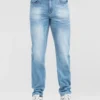 Playxtop Men’s Slim Fit Tapered Coolmax Jeans